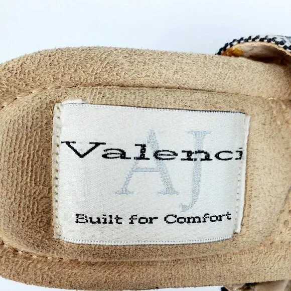 AJ Valenci Women's Black Buckle Wedge Sandals #902752 Sz 7.5M EUC - Picture 9 of 10